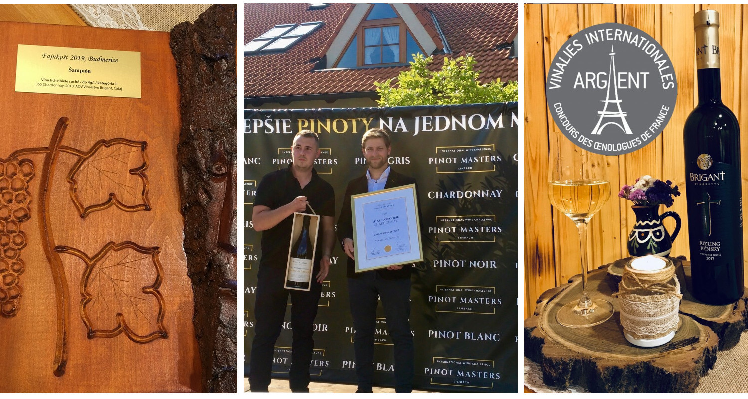 Ocenenia vinárstva BRIGANT